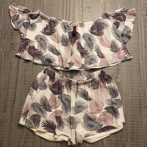 Two piece floral set